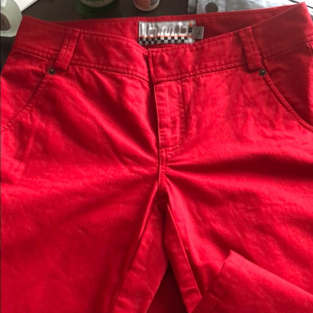 L.A.M.B by Gwen Stefani Red Zipper skinny Jeans - Picture 7 of 8